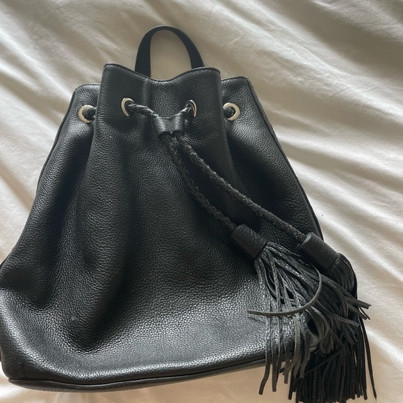 Rebecca Minkoff Black Leather Backpack - Picture 2 of 6